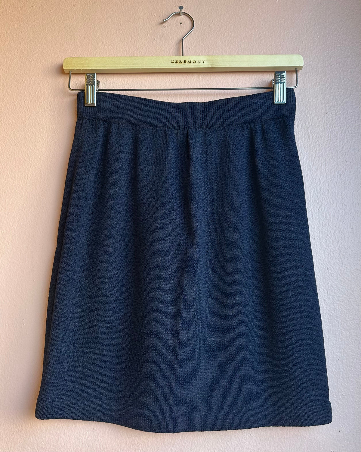 St. John Navy Knit Skirt / sz 2
