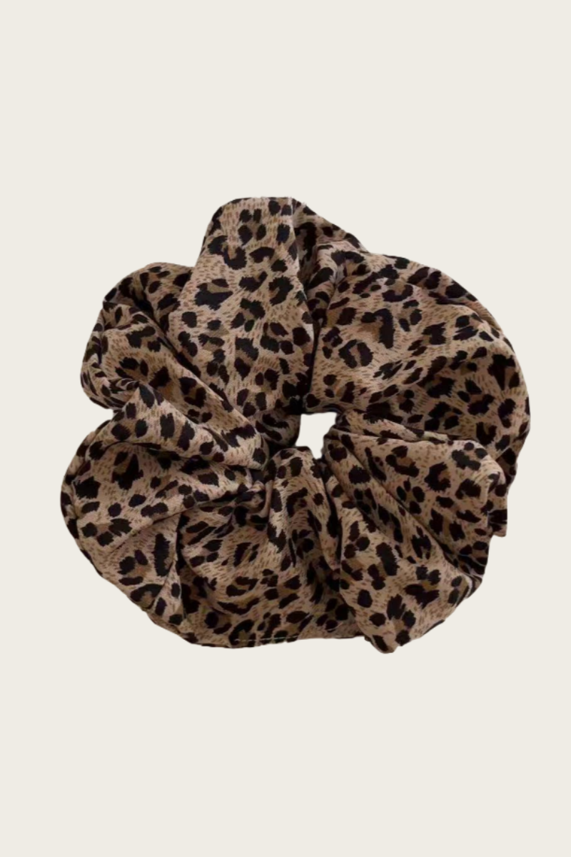 Leopard Print Scrunchie