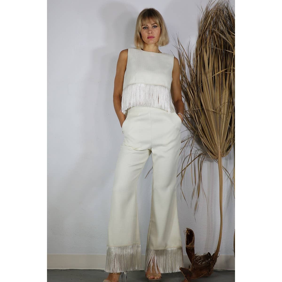 Tassel Pants / Cream