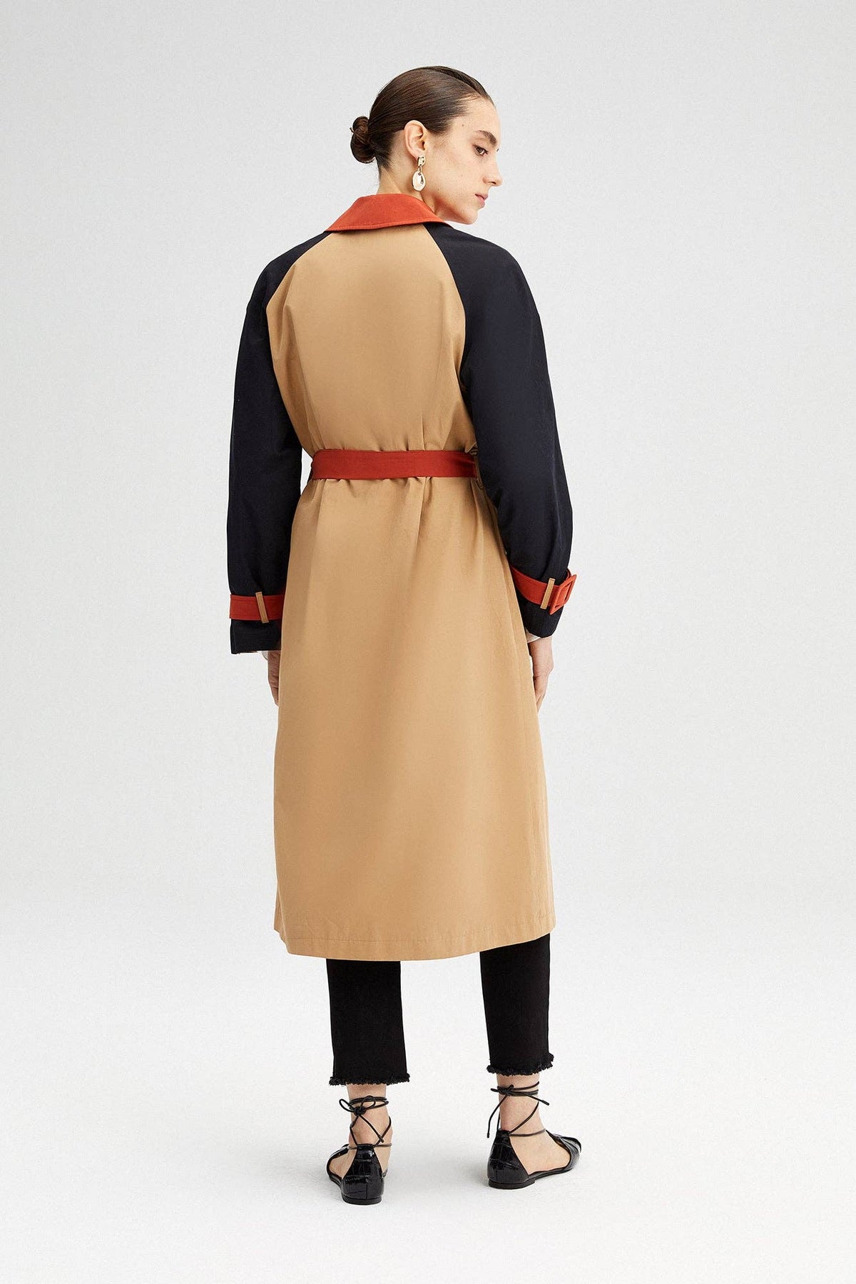 Colorblock Colette Trench Coat