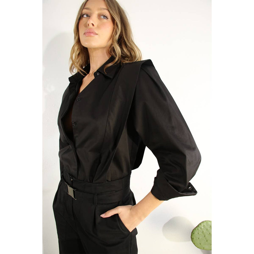 Aline Blouse in Black