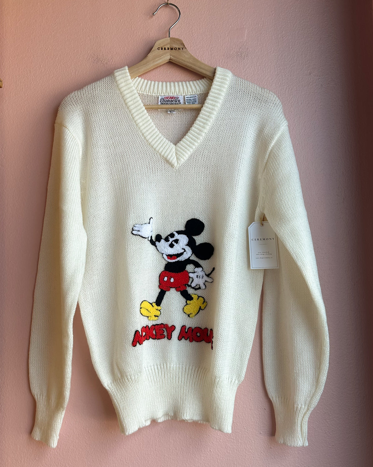 Vintage Mickey Mouse Sweater / Size L