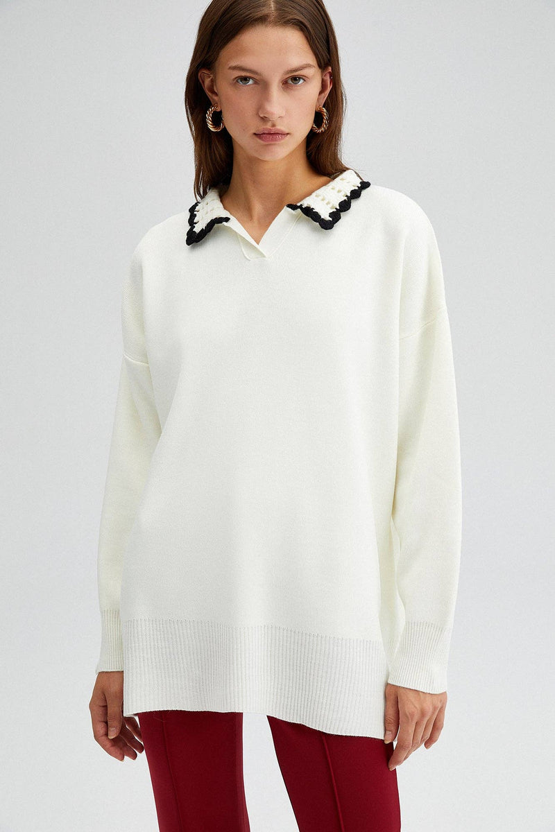 Ernesta Crocheted Sweater