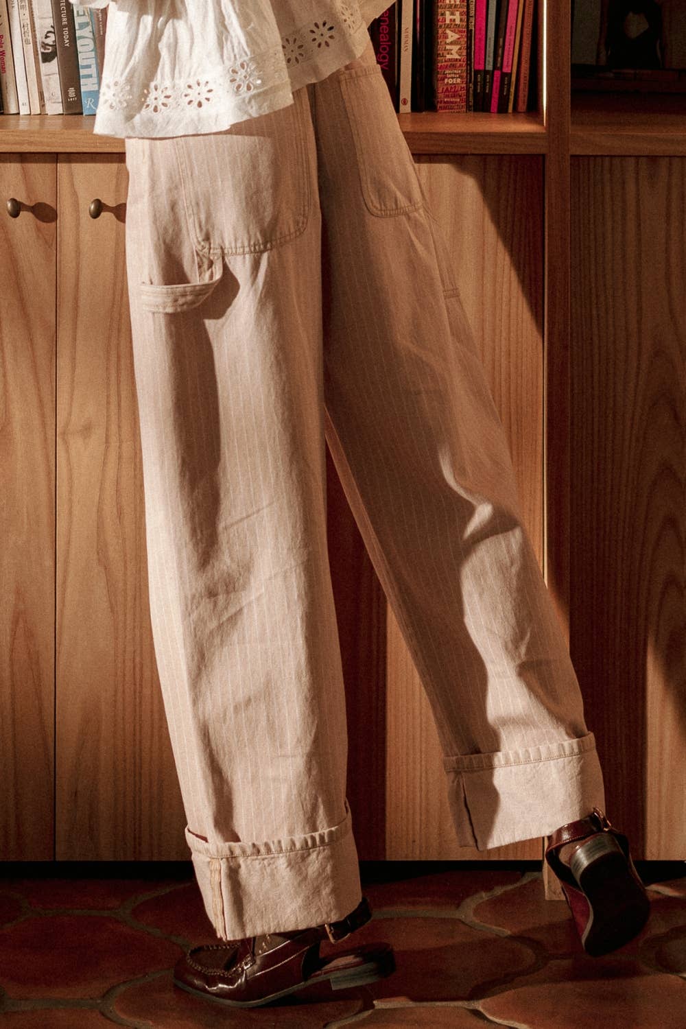 Lara Cuffed Cotton Pants