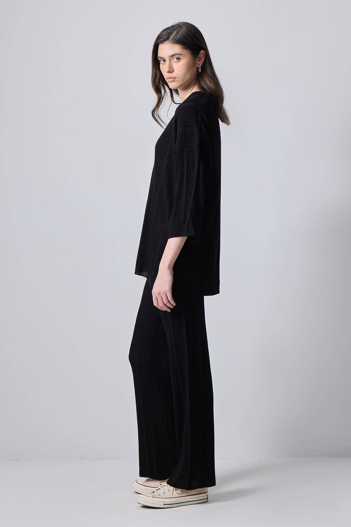 Black Knit Pants