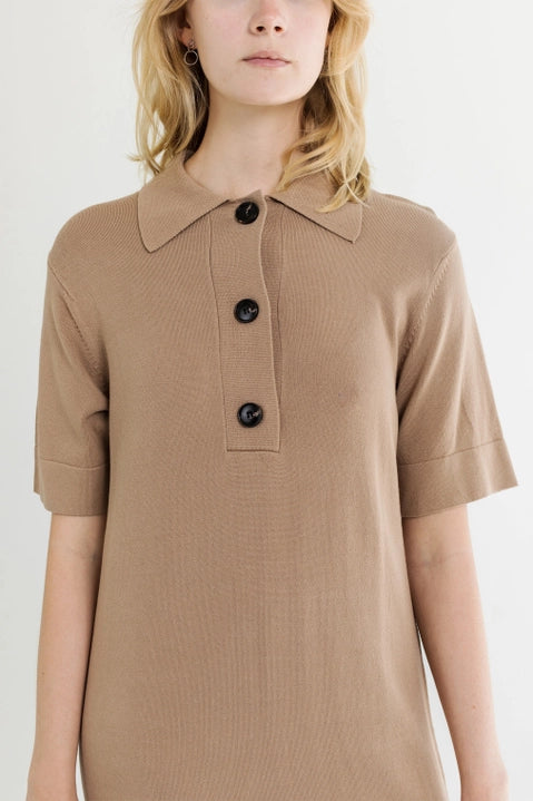 Jorja Knit Dress in Tan