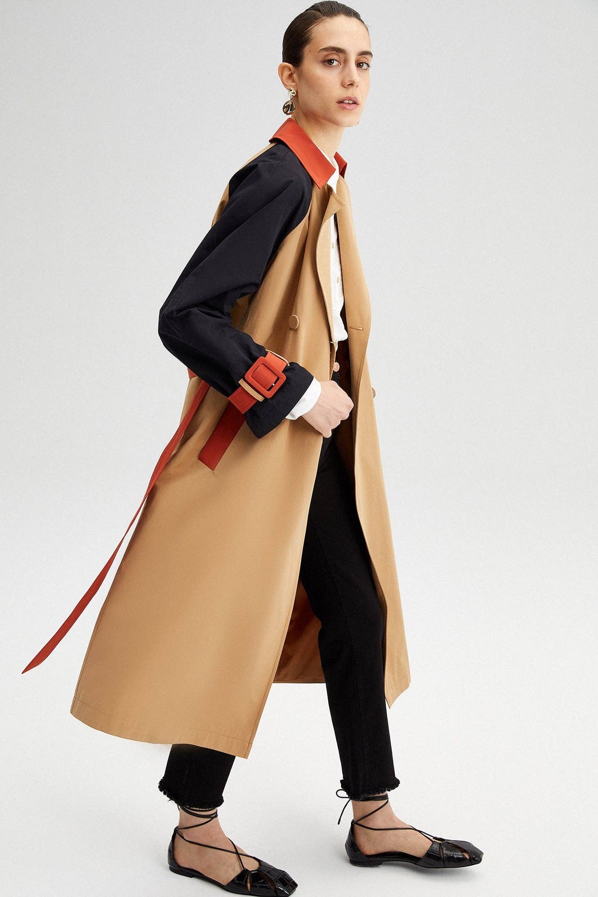 Colorblock Colette Trench Coat
