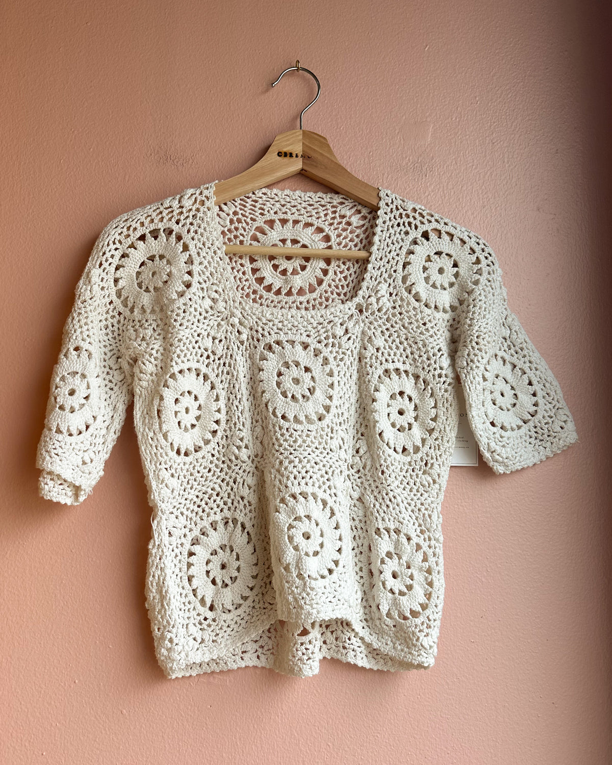 Vintage Crochet Top / Size S