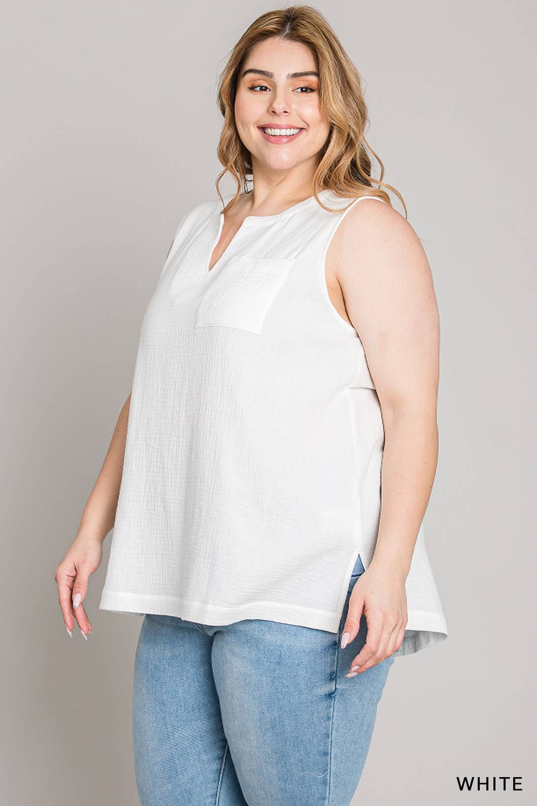 Cotton Ciele Top / Dusty Blue