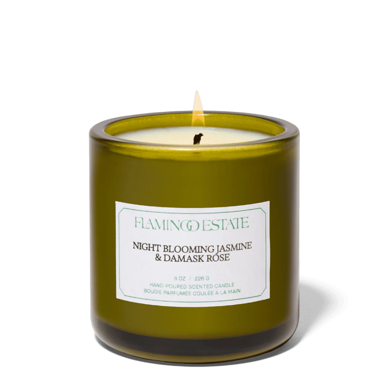NIGHT BLOOMING JASMINE & DAMASK ROSE CANDLE BY FLAMINGO ESTATE