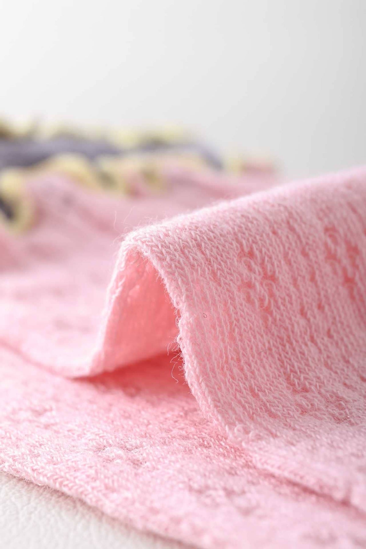 Wendy Ruffled Ribbed Cotton Blend Sock / Various Colors