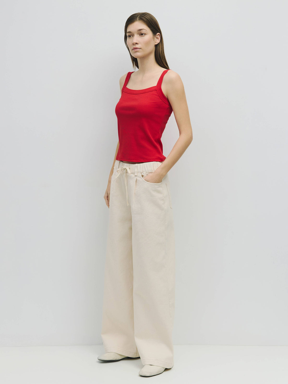 Shay Tank Top in Red