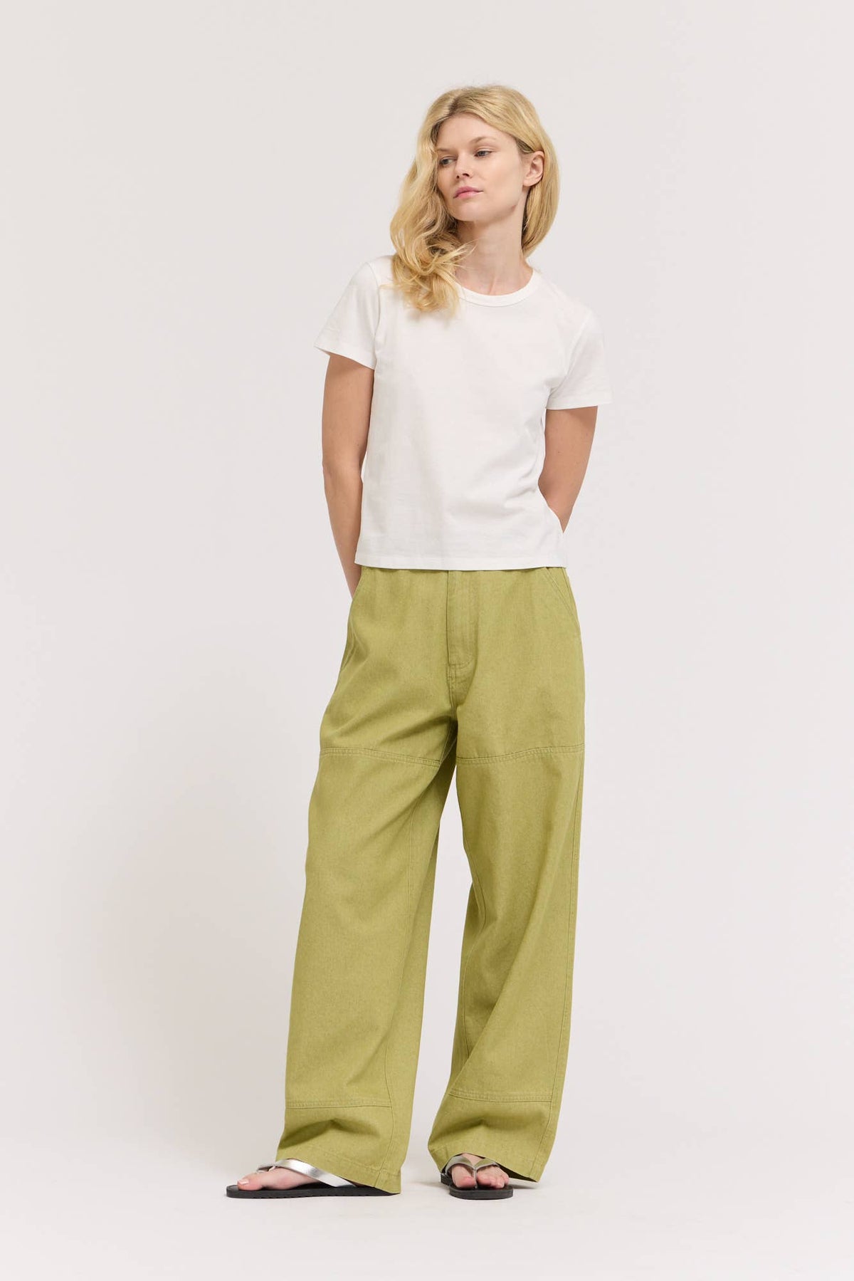 Zeit Denim Pants in Moss