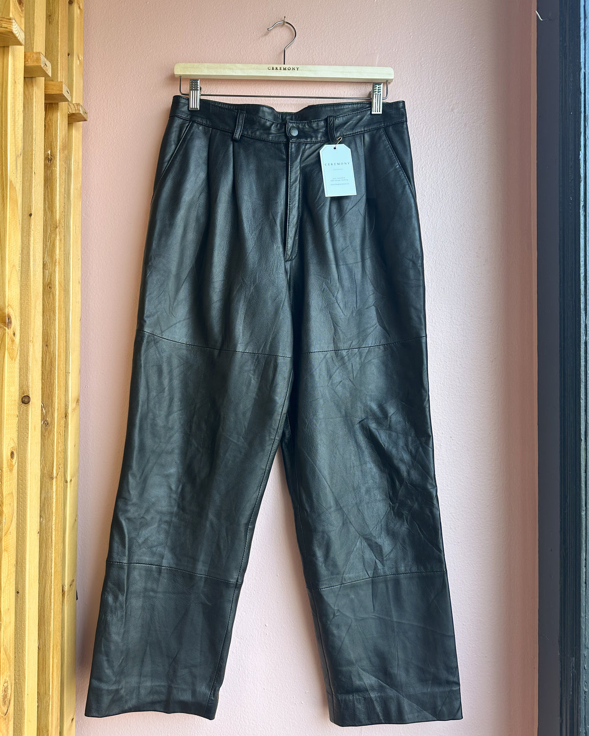 Black Leather Pants