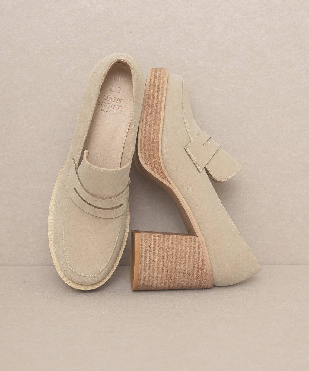Hannah Platform Penny Loafers