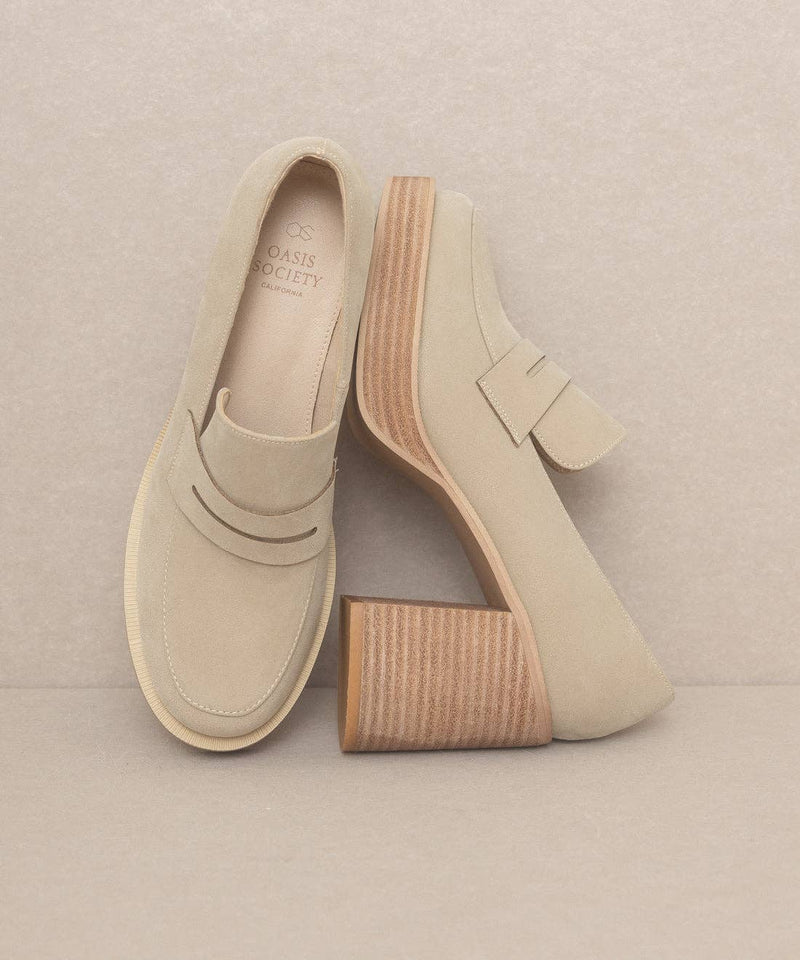 Hannah Platform Penny Loafers