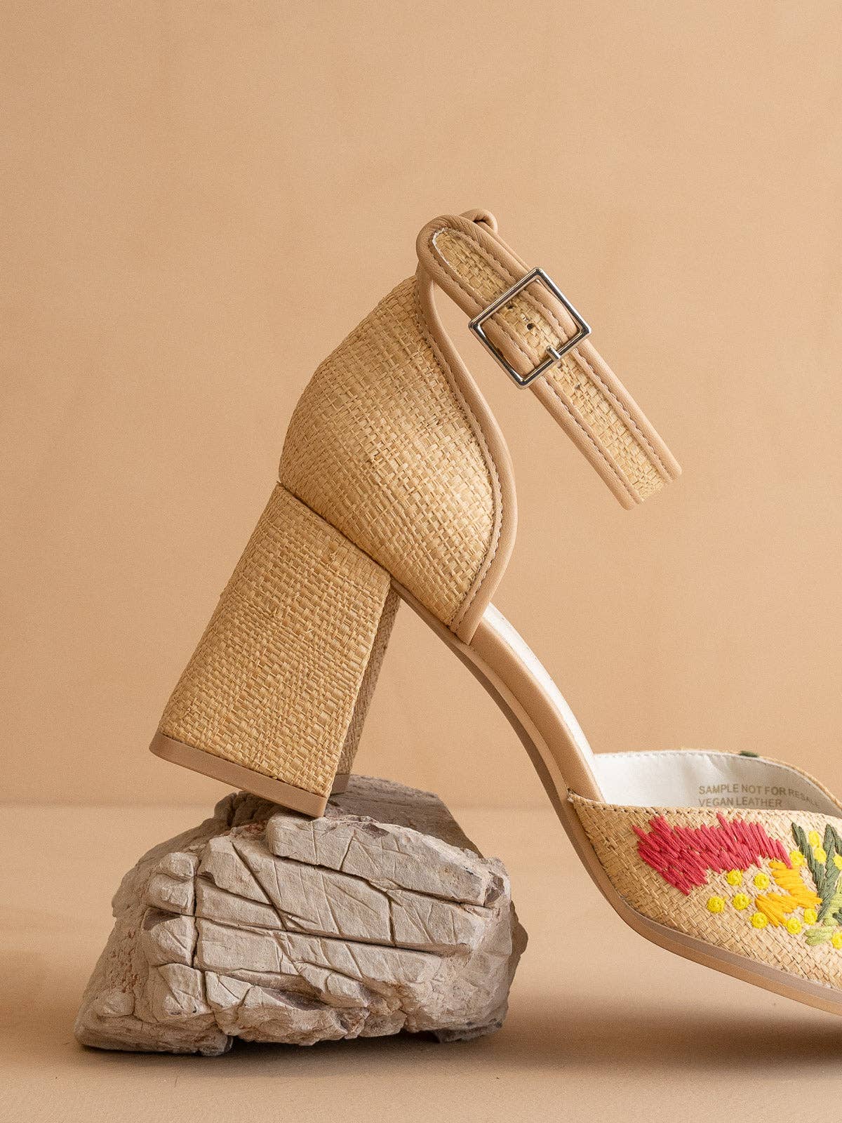 Monet Raffia Heels