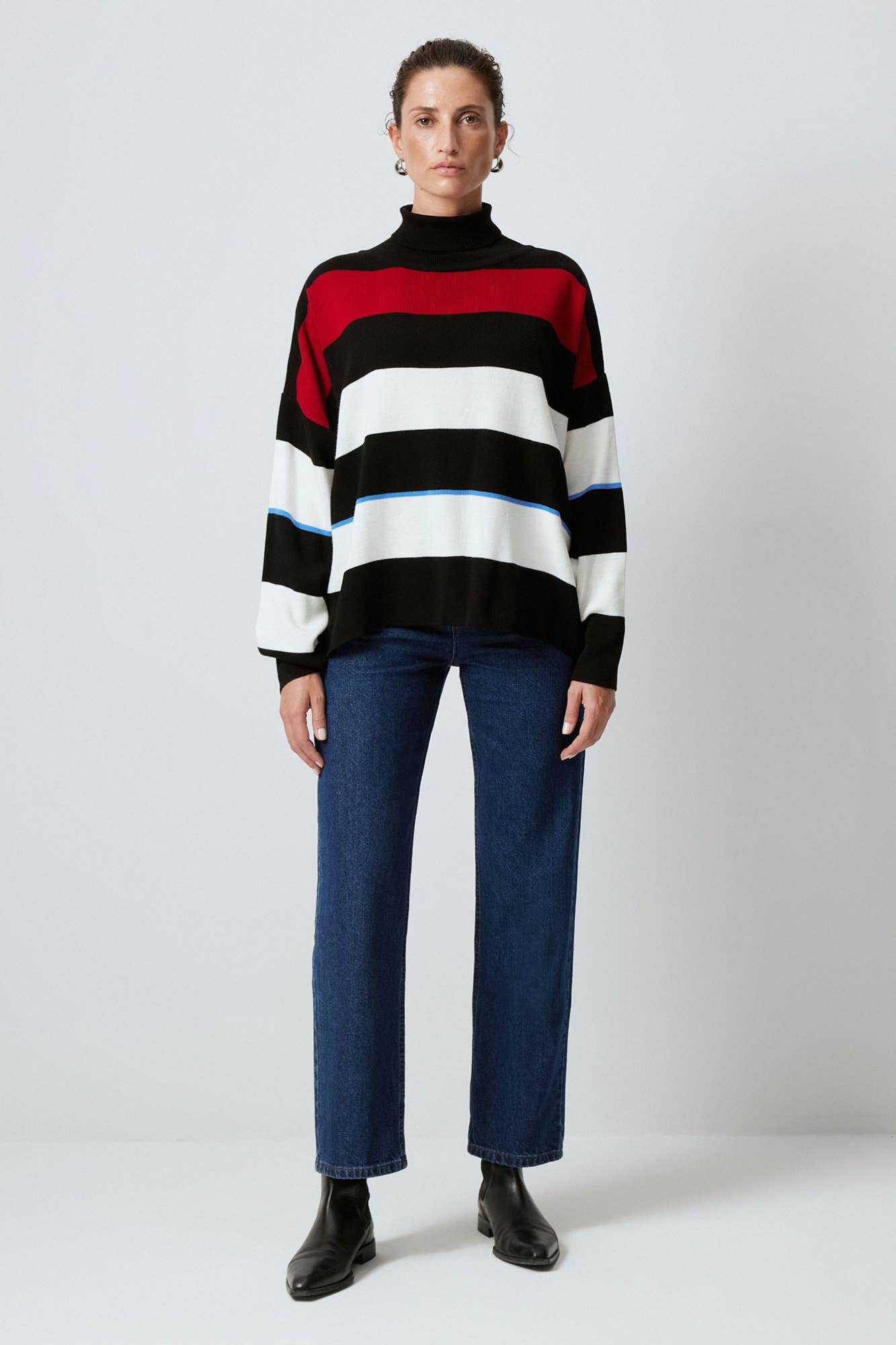 Striped Lorna Turtleneck