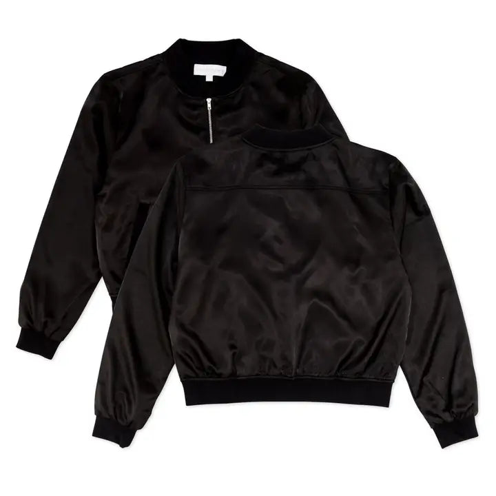 Satin Bomber Jacket