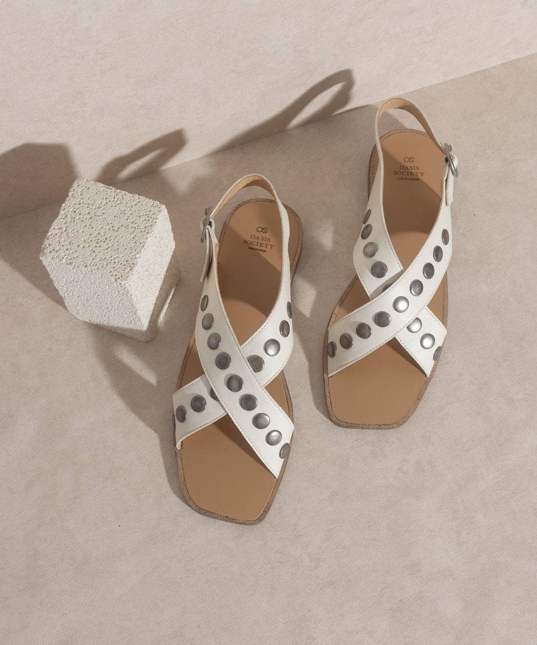 The Kylie Sandal in White