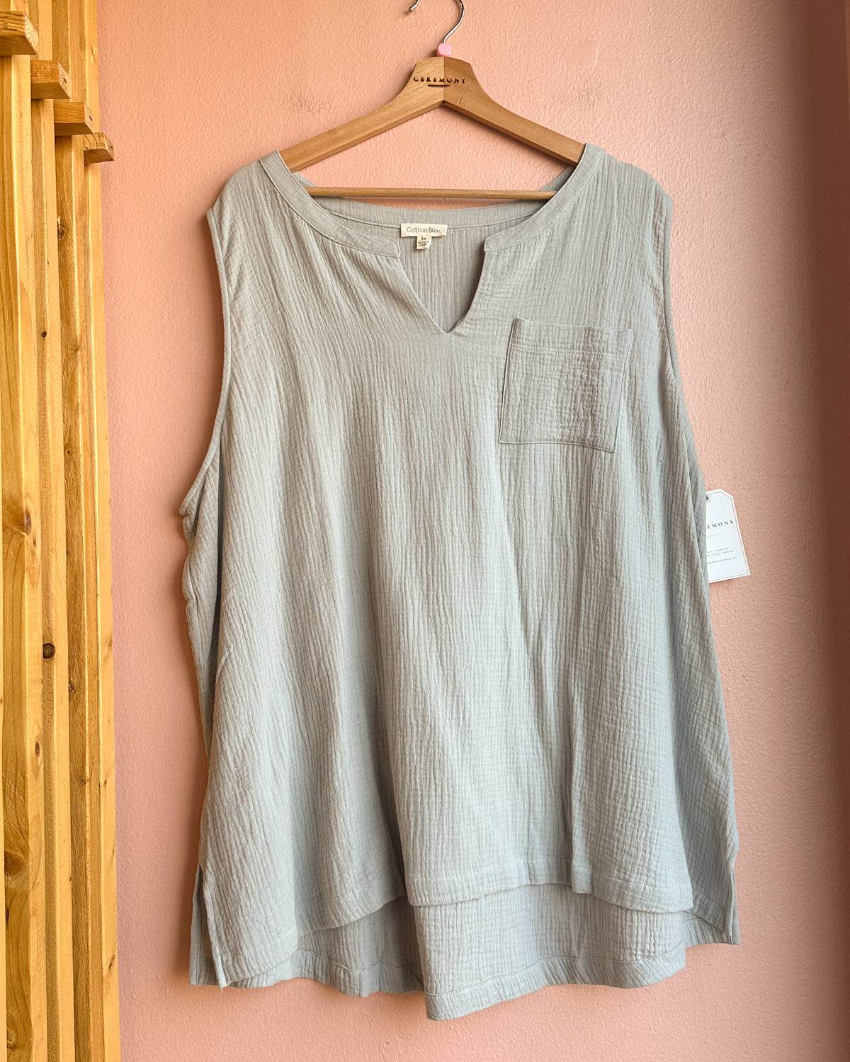 Cotton Ciele Top / Dusty Blue