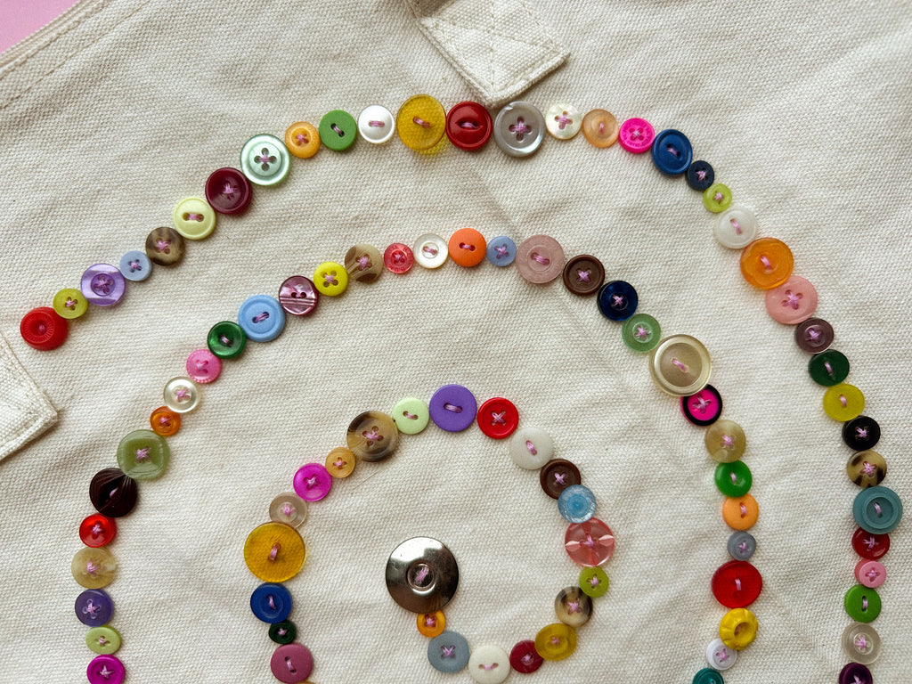 Spiral Button Bag