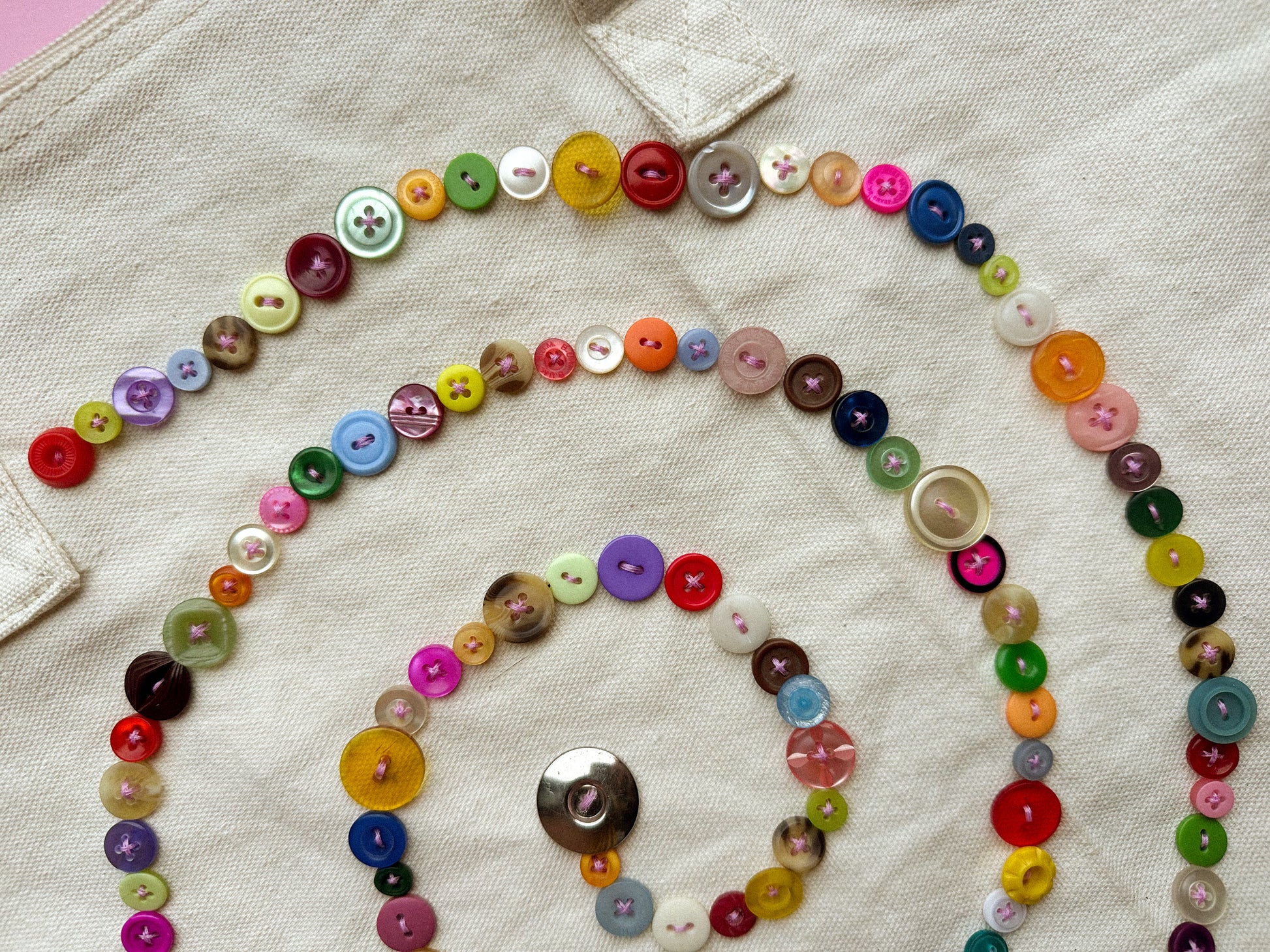 Spiral Button Bag