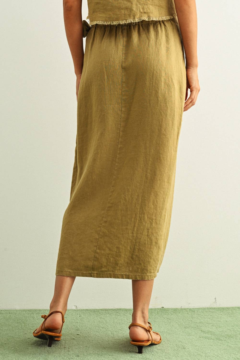 Lucy Linen Wrap Skirt