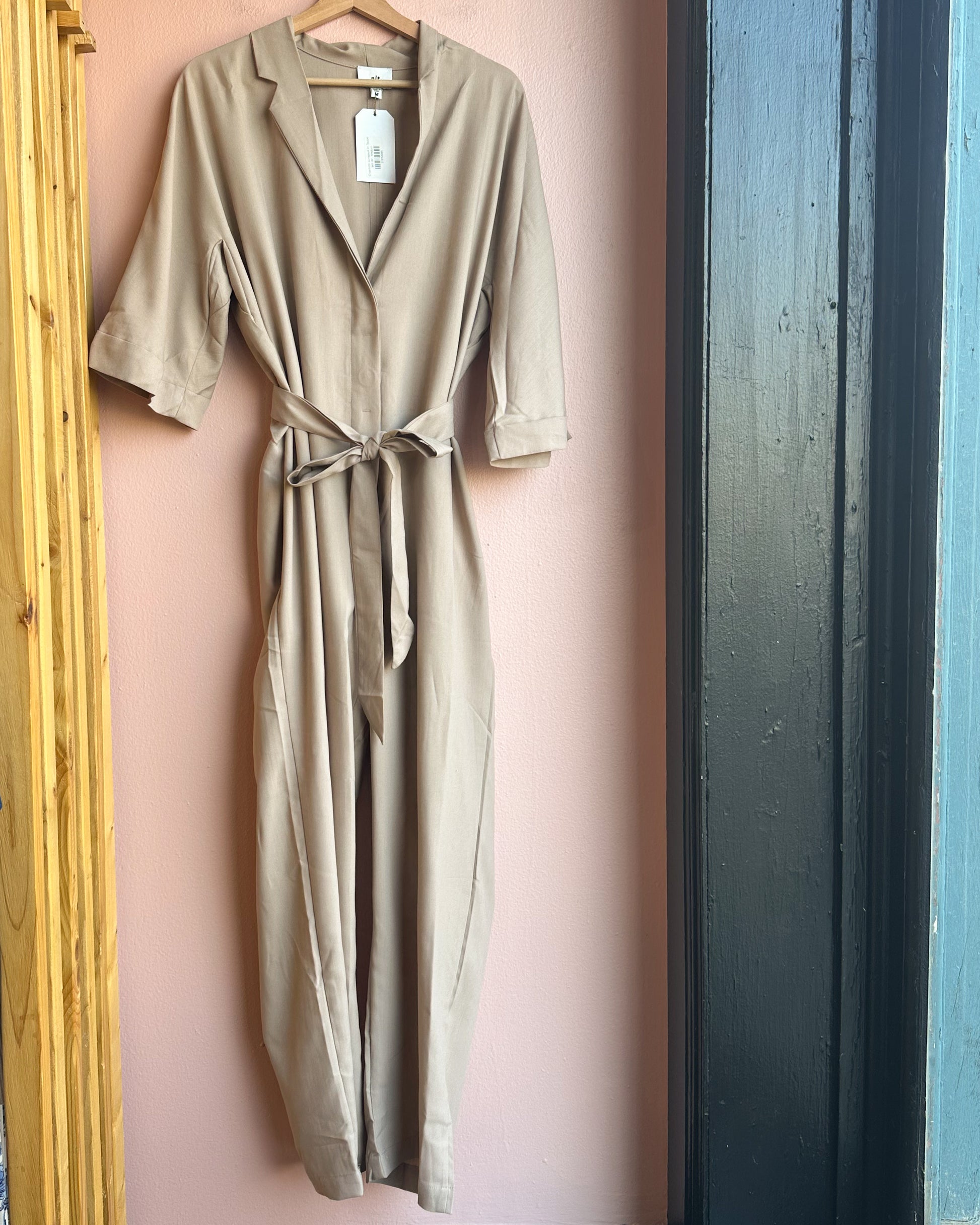 Charlotte Jumpsuit in Taupe