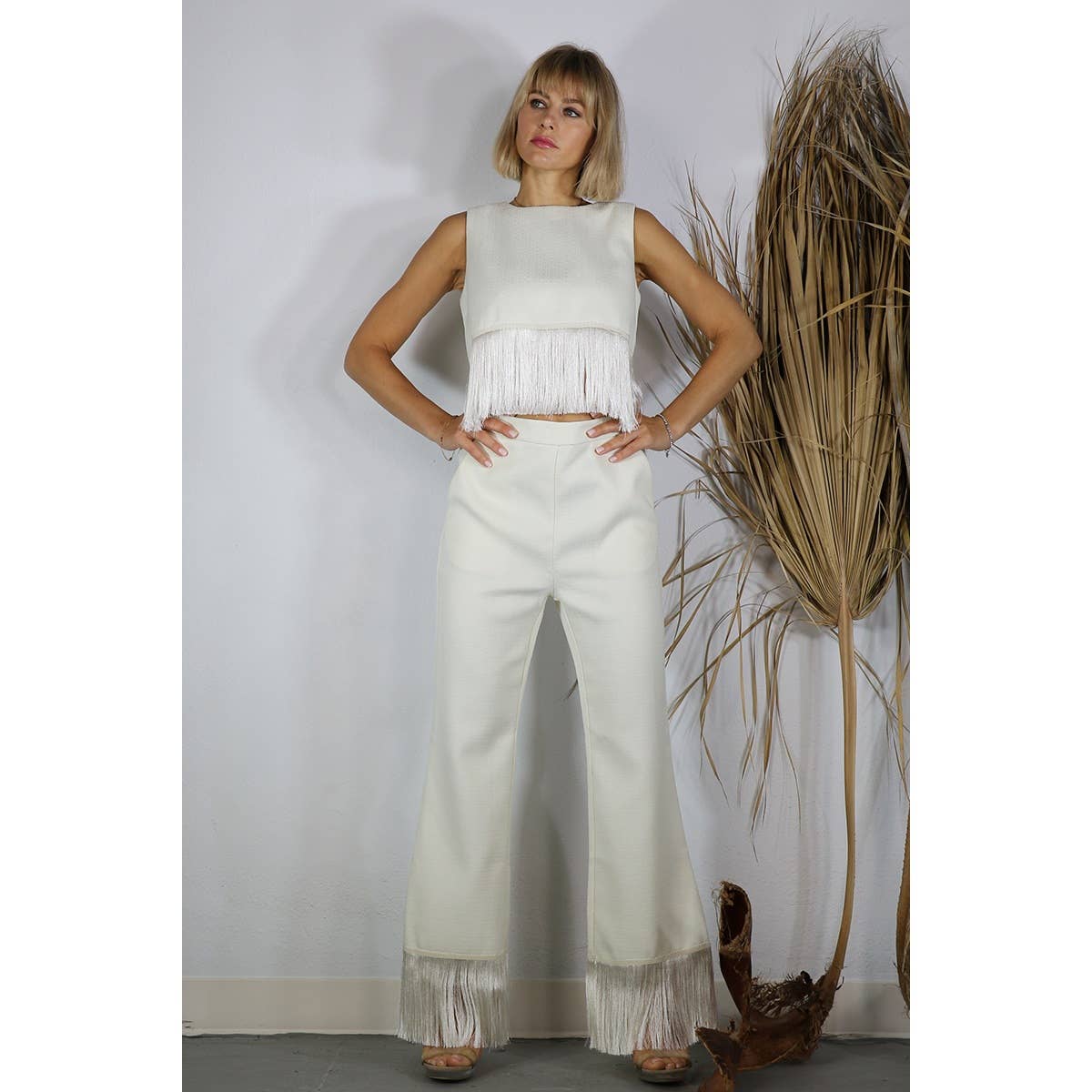 Tassel Pants / Cream