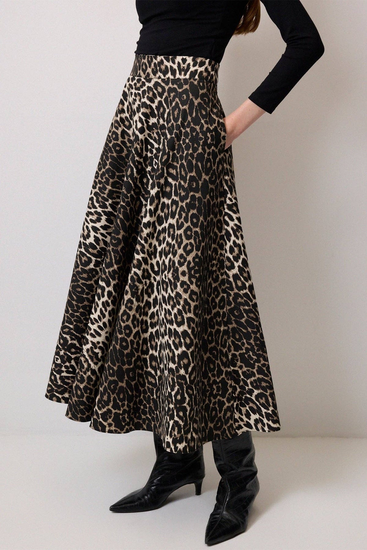 Gabi Leopard Skirt