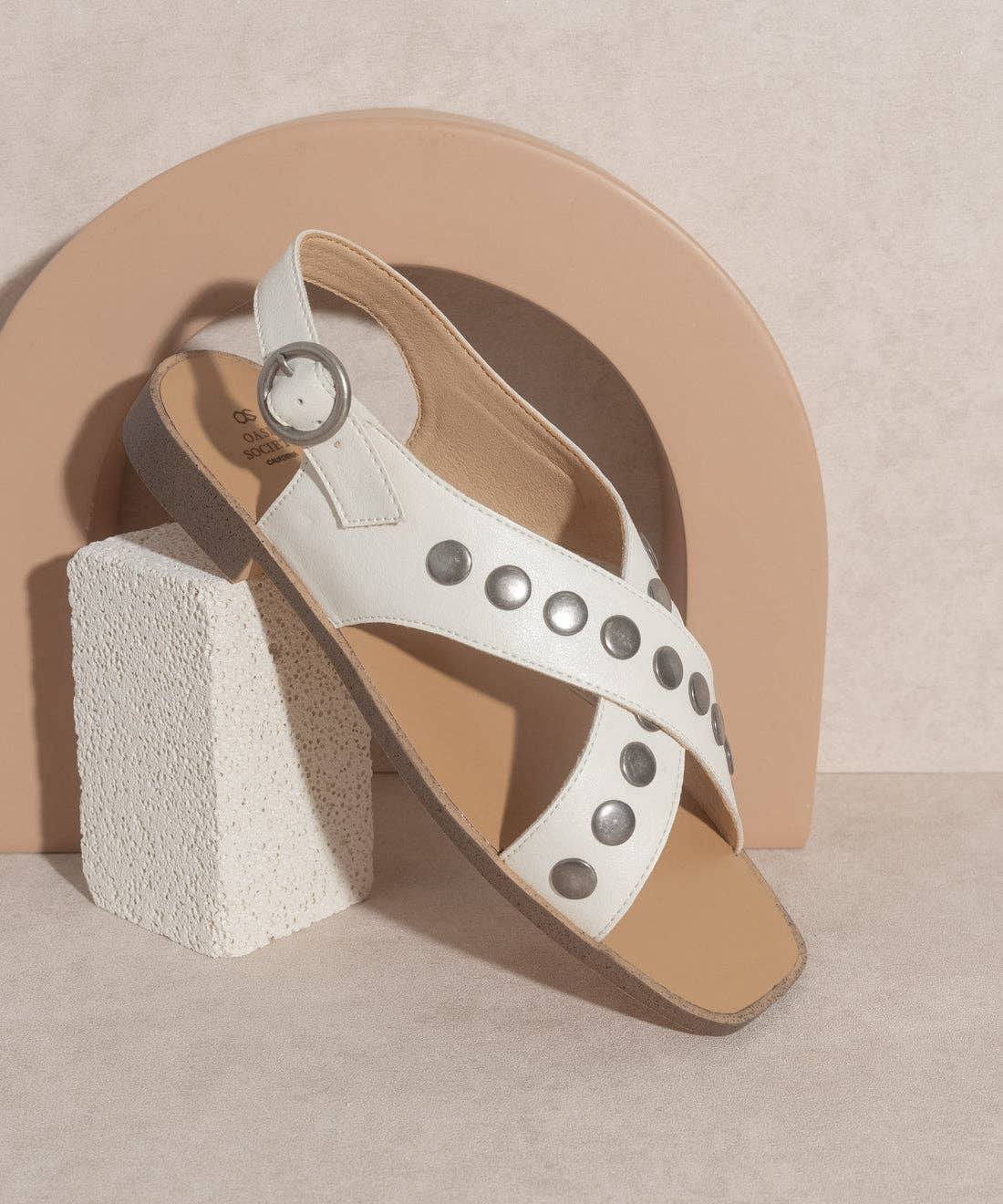 The Kylie Sandal in White