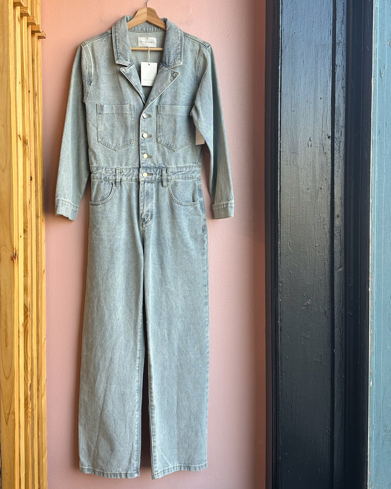 Jocelyn Light Wash Denim Jumpsuit