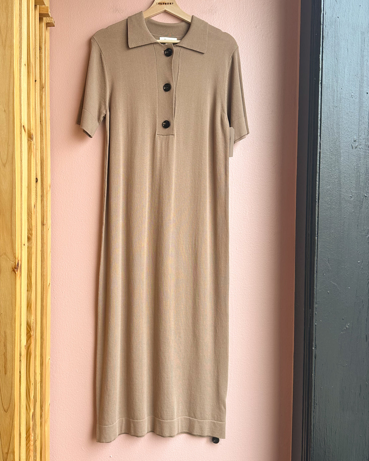 Jorja Knit Dress in Tan