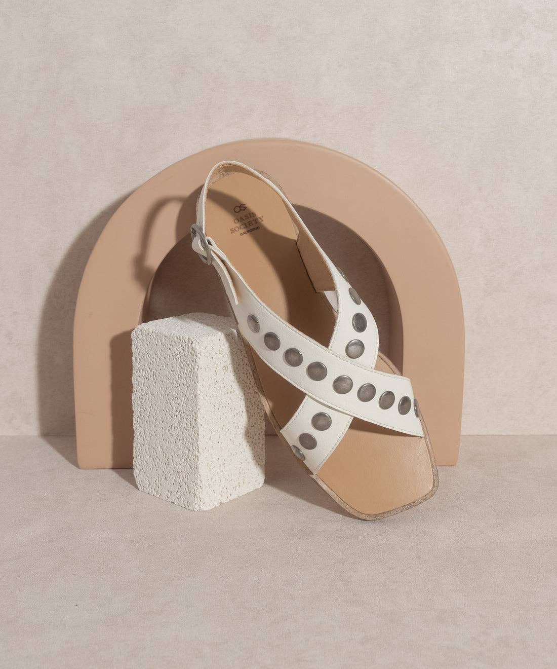 The Kylie Sandal in White