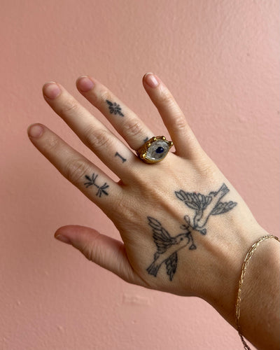 Brass / Evil Eye Ring