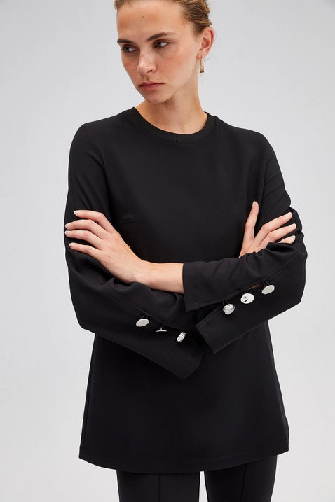 Studded Poplin Shirt