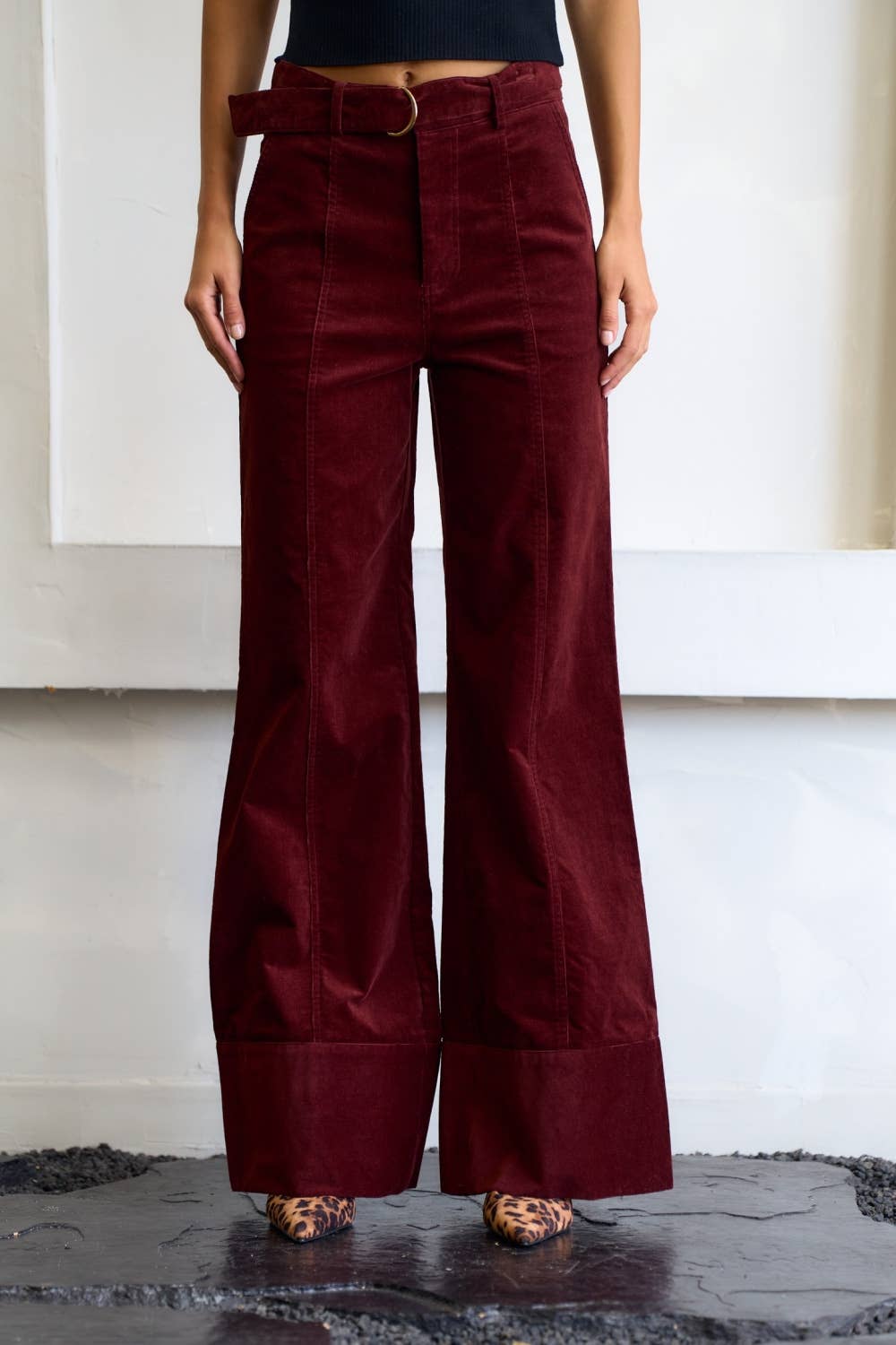 Charlie Corduroy Straight-Leg Pants