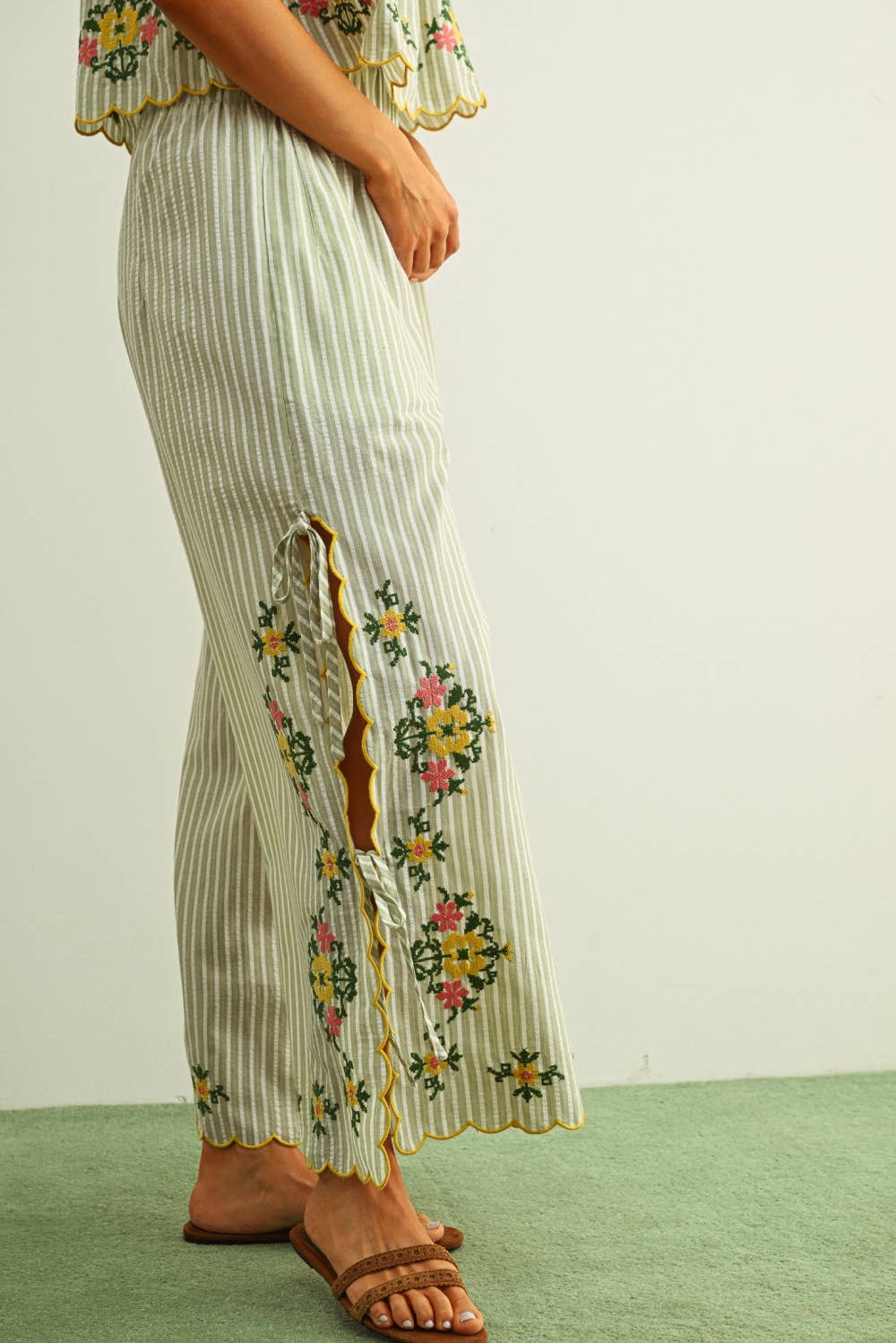Leander Embroidered Pants