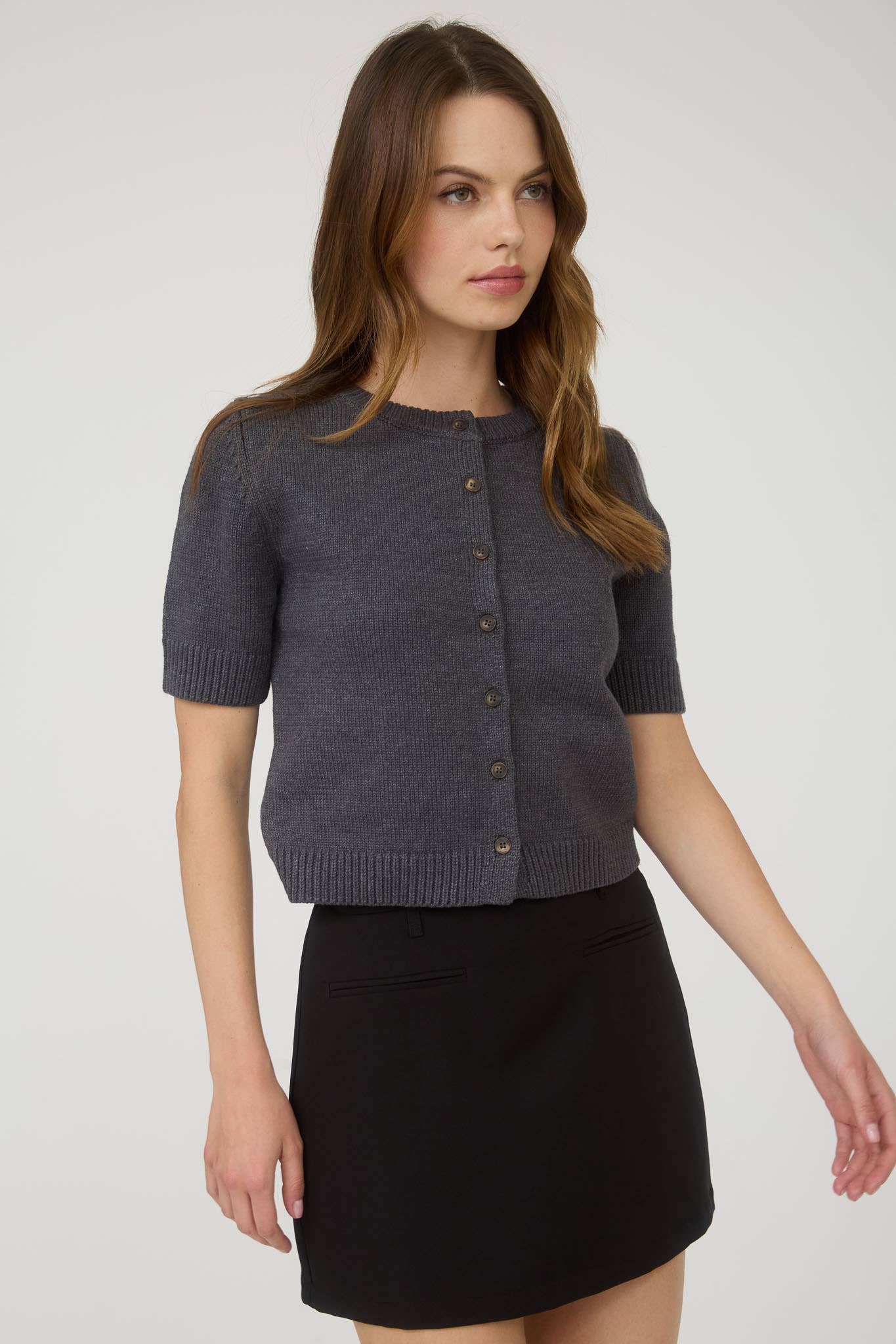 Angeline Cardigan / Charcoal