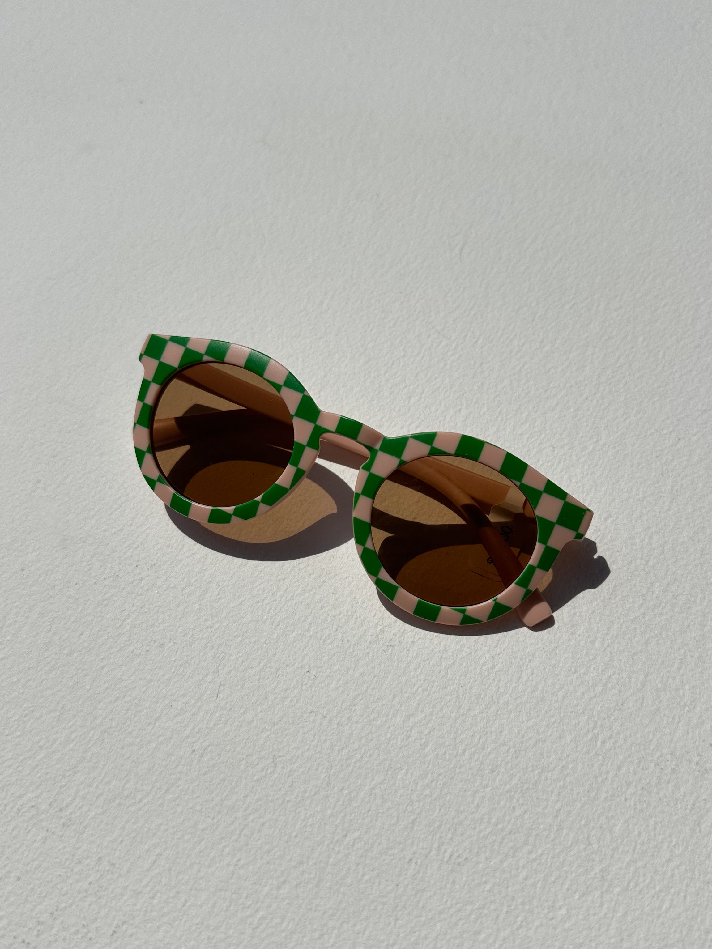 Lil Baby Sunglasses / Pink and Green Check