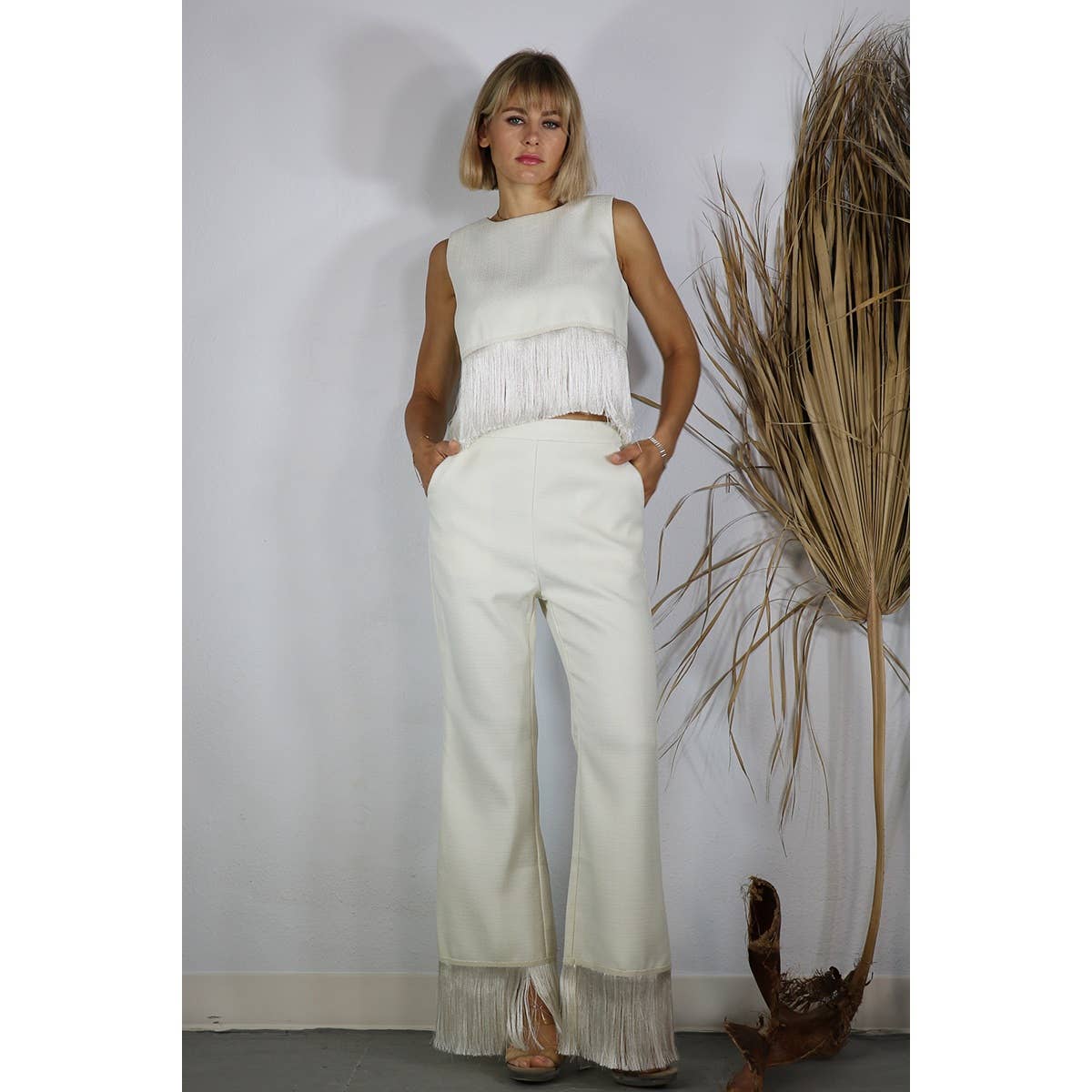 Tassel Pants / Cream