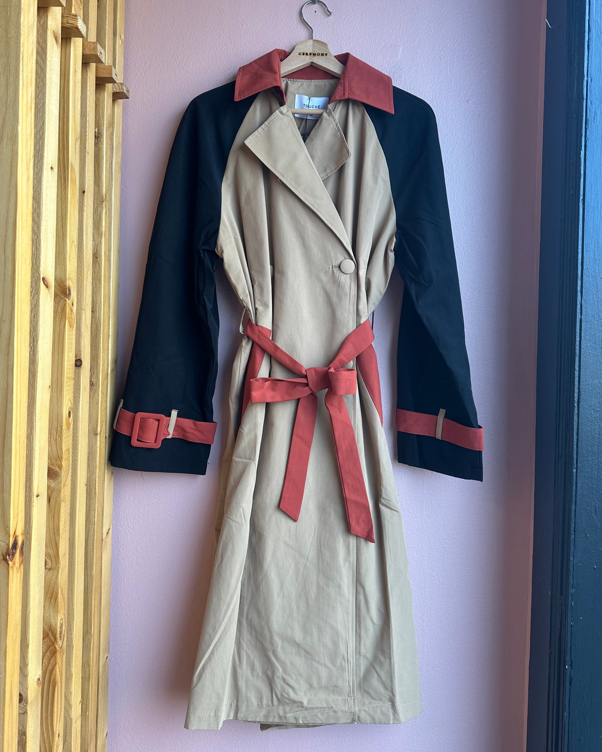 Colorblock Colette Trench Coat