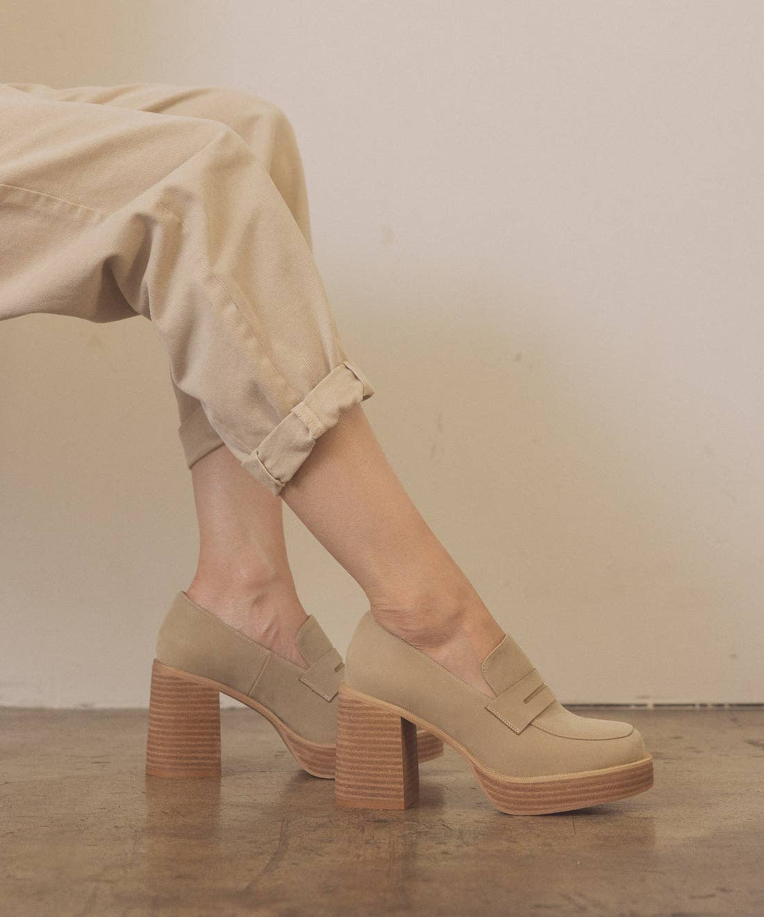 Hannah Platform Penny Loafers