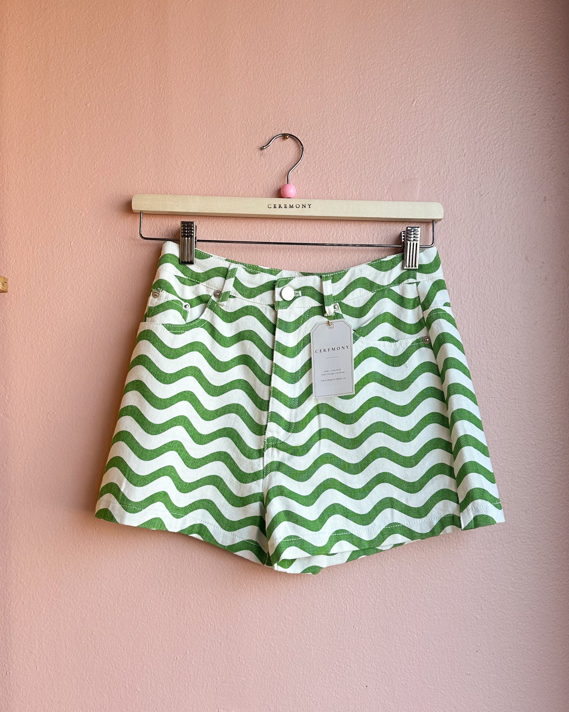 Legacy Wave Denim Shorts