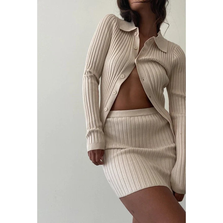 Cleo Rib Knit Skirt