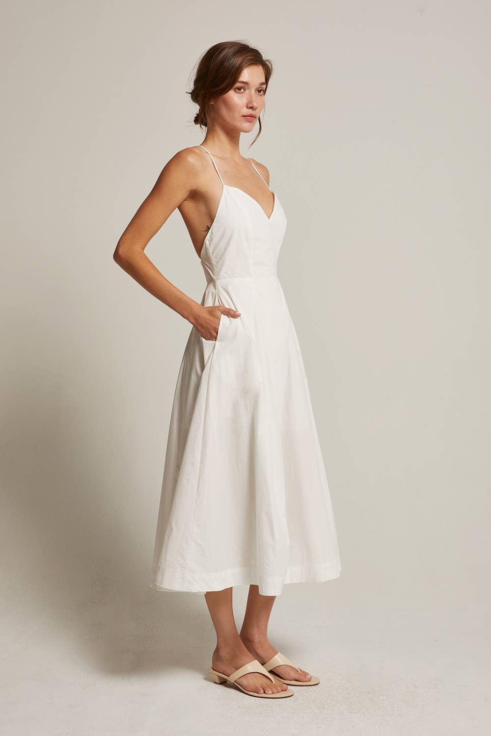 Eunice Cotton Poplin Midi Dress