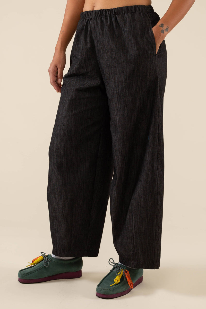 Denim Lantern Pant