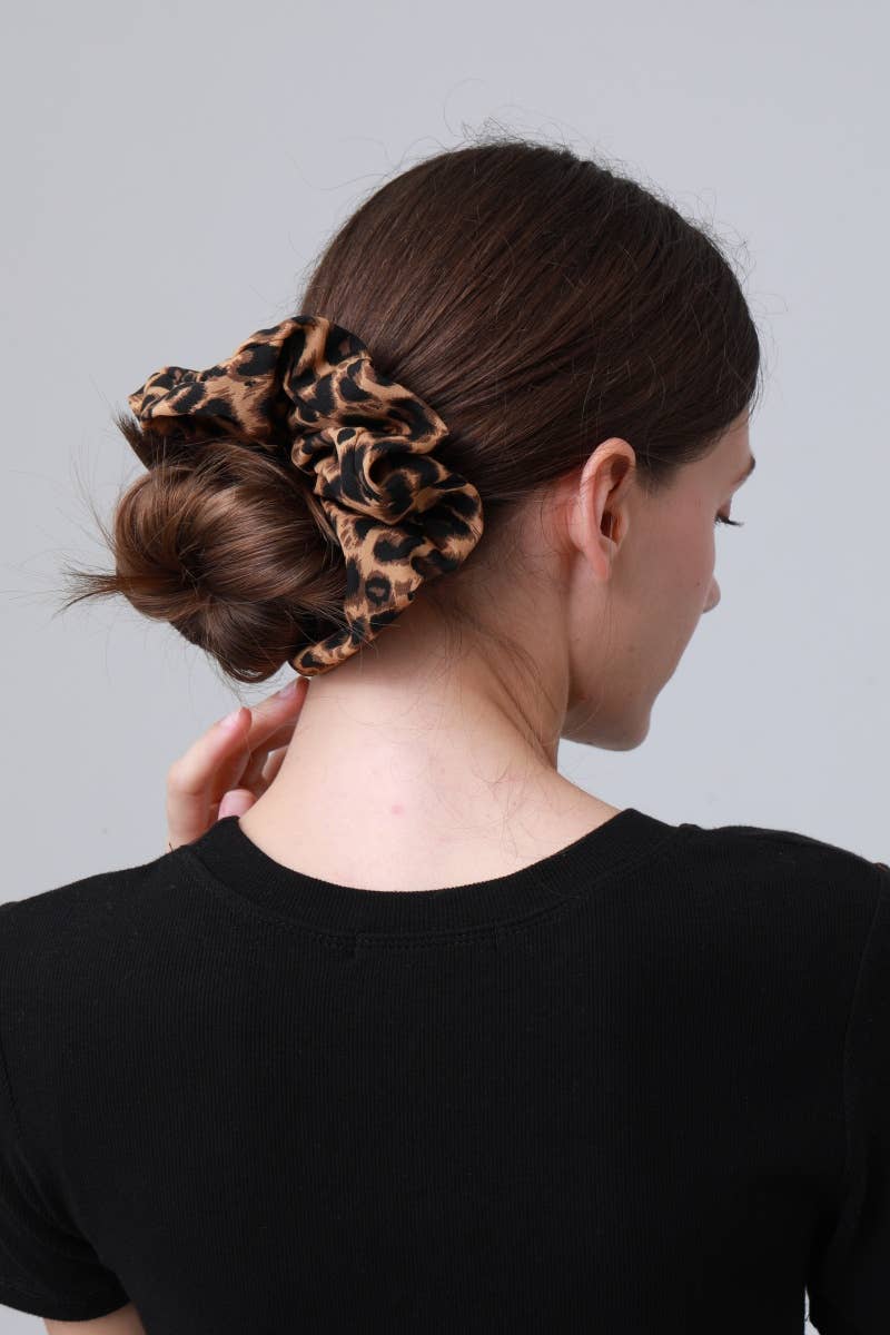 Leopard Print Scrunchie