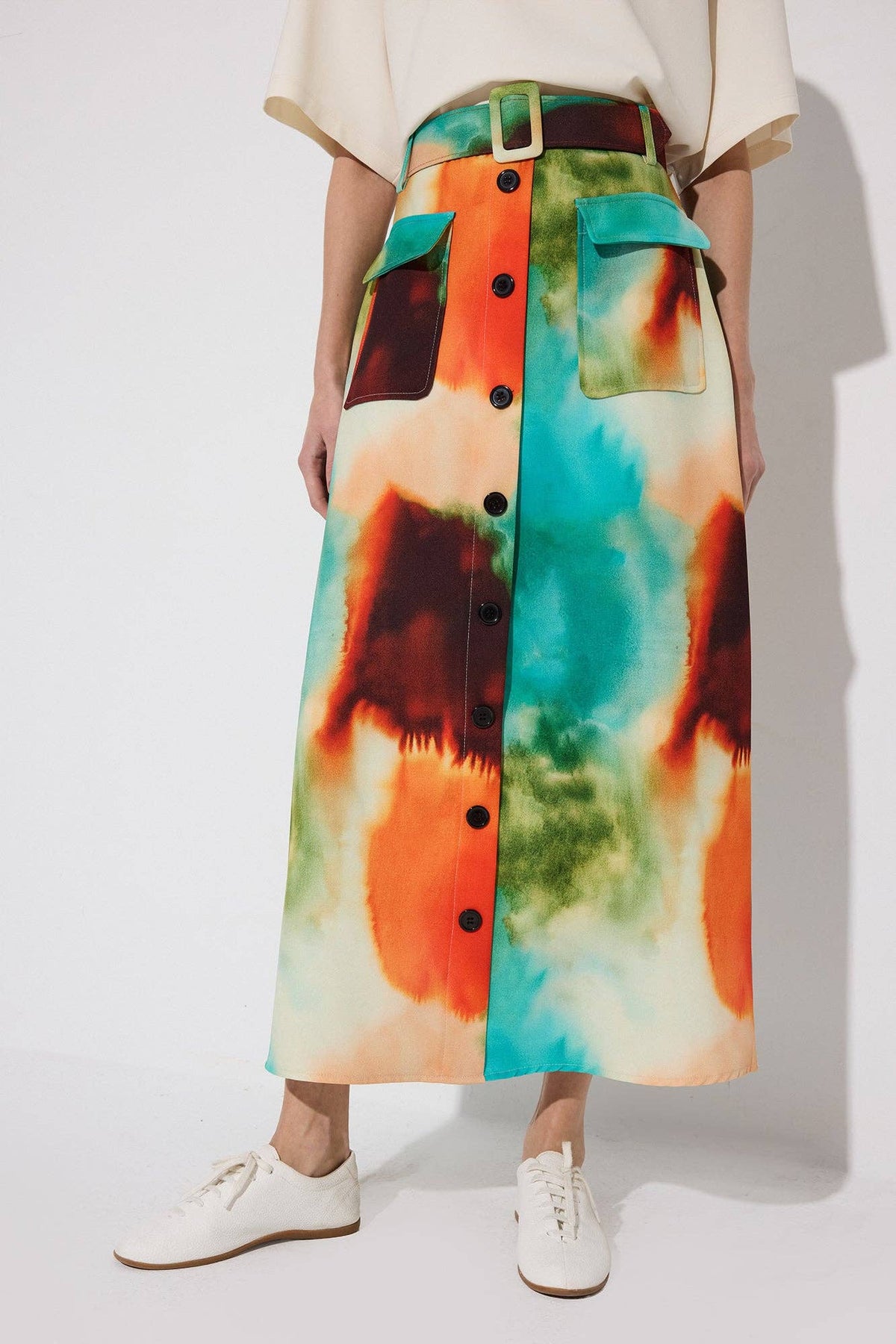 Tati Printed Skirt with Pockets